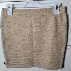 Windsor gold mini skirt